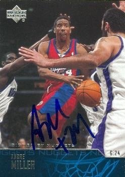 Andre Miller Autographed/Hand Signed Basketball Card (Los Angeles Clippers) 2003 Upper Deck #59