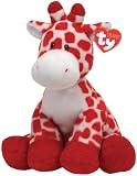 TY Pluffie Kisser White and Red Giraffe