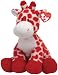 TY Pluffie Kisser White and Red Giraffe
