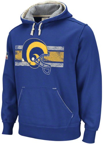 St. Louis Rams Blue Vintage Pullover Hooded Sweatshirt