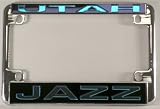 Utah Jazz NBA Chrome Motorcycle RV License Plate Frame