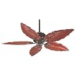 Hunter Ceiling Fans 28522 Coronado Fan - Amber Bronze Tropical Indoor Fan 55" Blade Span