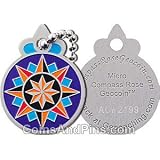 Micro Compass Rose Geocoin