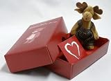 Image of Moose Teddy Bear Gift Package with Free Red Gift Card (Heart) - Teddy Delivery