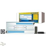 Coralife 36 Inch Aqualight Pro Retrofit Kit, 1x150W HQI Lamp + 2x65W CF Lamps Sq. Pin + 2x1W LED