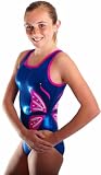 Blue Monarch Leotard (Child Medium)