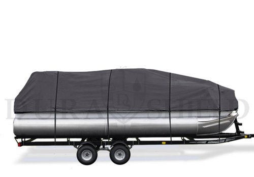 DuraShield 25' to 28' Pontoon Boat Cover with Heavy Duty 600d Marine Grade Poly
