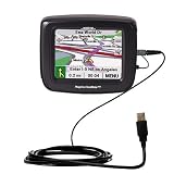 Classic Straight USB Cable for the Magellan Roadmate 2000 with Power Hot Sync and Charge capabilities - Gomadic Brand w/ TipExchange Technology