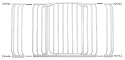 Dreambaby Pressure Mount Hallway Gate with Extensions, White