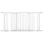 Dreambaby Pressure Mount Hallway Gate with Extensions, White