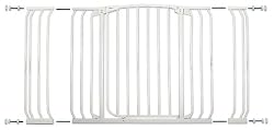 Dreambaby Pressure Mount Hallway Gate with Extensions, White