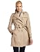 Tommy Hilfiger Women's Emma Classic Spring Notch Belted Trench Coat, Sand, M