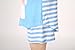VENTELAN Women's Cute Bear Print Pajama Sets Round Neck Stripes Short Sleepwear