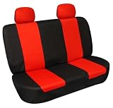 4pcs Bench Car Seat Cover Fb050 Red/black Color R012
