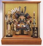 五月人形子供大将ケース飾り 大将パノラマケース「大将ブロンズ」 sb-33
