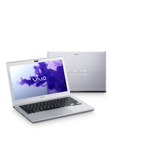 Sony SVT1311M1ES.G4 33,8 cm (13,3 Zoll) Notebook (Intel core i3 2367M, 1,4GHz, 4GB RAM, 320GB HDD,  Intel HD 3000, Win 7 HP) silber