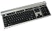 DSI Full size Keyboard with 2 USB ports, USB Connector, Sliver case with Black Keys