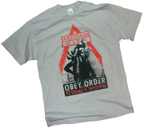  Obey Order -- Batman Arkham City Adult T-Shirt