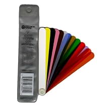 Precision Brand Plastic Thickness Gage Fan Blade Assortment Blades, 1/2" Width, 13 Piece