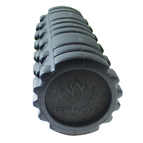 Zen Active High-Density Exercise Foam Roller - Ultimate Leg Massage Machines - 13 Inch Length, 5 Inch Diameter, Two Pattern Design with the Ideal Mix of Firmness and Pliability, Won't Lose Shape