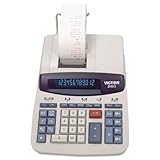 Victor 2640-2 Desktop Calculator 12-Digit Fluorescent Two-Color Printing Bl ....