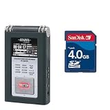 Edirol R-09HR High-Resolution WAVE/MP3 Recorder + SanDisk 4 GB SD + Unique Squared Vinyl Stickers