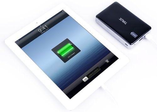 Tirux 13600mAh Portable External Battery Massive Capacity Dual-Port Power Bank Backup Charger for iPhone 5S 5C 5 4S 4 3G, iPad 4 3 2 iPad 1st gen, Mini, iPods, Samsung Galaxy S4, S3, S2, Note 2, HTC One X V S, EVO 3D 4G, Thunderbolt, Incredible, Droid DNA, Motorola ATRIX, Droid, Google Glass, Nexus 4, Nexus 7, Nexus 10, LG Optimus