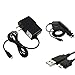 HTC G2 Combo (Micro-USB) Rapid Car Charger + Home Wall Charger + USB Data Charge Sync Cable for HTC G2