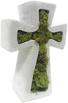 Concrete Cross Planter.