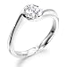 0.73ct Diamond Solitaire Engagement ring in 18ct White Gold