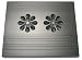 Electronics : MY-Link Luxury 2 Fan Aluminum Laptop Cooler Pad with 4 port USB hub top quality (BLACK)