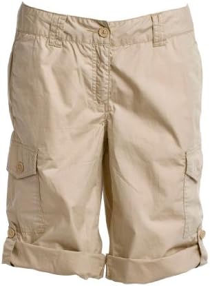 Ellos Women's Plus Size Shorts, cargo, convertible, (KHAKI,28 W)