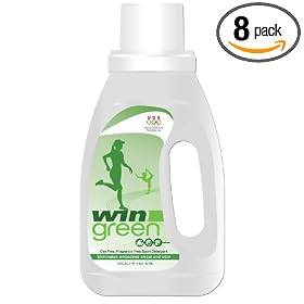 WIN Green Dye Free, Fragrance Free Sport Detergent, 21-Ounce Bottle,   (Pack of 8)