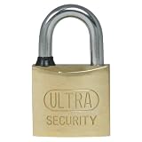 Ultra Hardware 56008 3/4-Inch Five Pin Standard Shackle Keyed Alike, Solid Brass