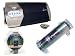 Lanzar Hot Amplifier/Capacitor/Installation Package for Car/Truck/SUV -- MXA282 Max Pro 4000W 2-Channel High-Power Mosfet Amplifier + LQ19CAP Contaq 1.9 Farad 12 Volt Power Capacitor + AMPKIT4 Contaq 1800W 4 Gauge Power Amp Kit.