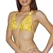 Body Glove Womens Beauty Soft Unpadded Wireless Bra / Surf & Swim Bikini Top - Quick Dry (X-Small/Yellow Polka Dot)