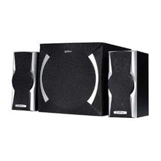Edifier X600, 2.1-Soundsystem mit 2x 10W Satelliten und 1x 20W Subwoofer, schwarz