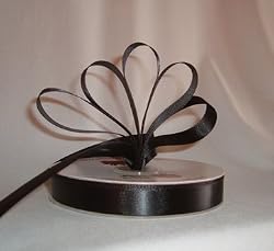 Ribbon - Satin Ribbon- 7/8" Single Face 50 Yards (150 FT) - Black - Sewing - Craft - Wedding Favors