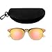 TIJN Semi Rimless Sunglasses for Women Men Polarized Classic Half Frame Sun Glasses