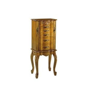 Powell Nostalgic Oak Jewelry Armoire