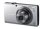 Canon PowerShot A2300 16MP Point-and-Shoot Digital Camera (Silver) with 4GB SD Card, Camera Case