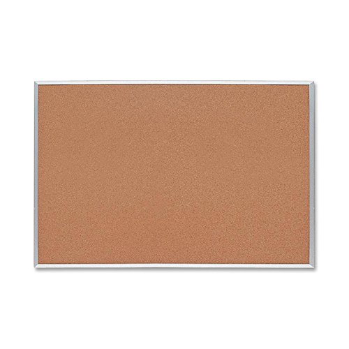 S.P. Richards Company Cork Board, 1/2-Inch Thick, 2 x 1-1/2 Inches, Aluminum Frame (SPR19763)