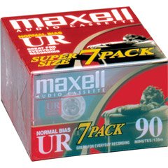 MAXELL 90 MIN NORMAL BIAS AUDIO CASS - 7 PK