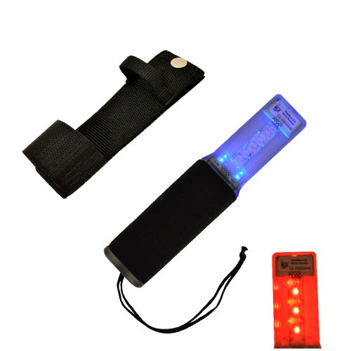  Torfino ICE Light Dual Color 17 LED Law Enforcement Hand Held Security Flashlight (Red and Blue Lights) 
