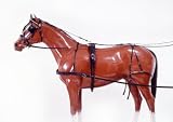 Tough-1 Leather Horse Harness - Black - Small Horse