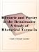 Rhetoric and Poetry in the Renaissance A Study of Rhetorical Terms in English Renaissance Literary Criticism