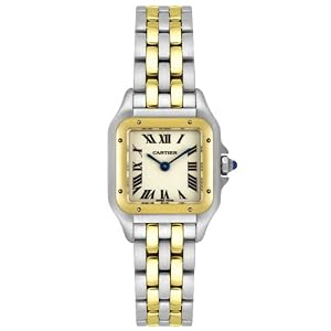 Cartier Ladies W25029B6 Panthere 18K Gold and Stainless Steel Watch