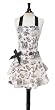 Jessie Steele Josephine Bib Apron, Caf&eacute; Toile