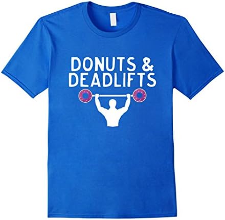 Donuts &amp; Deadlifts T-Shirt - Male XL - Royal Blue