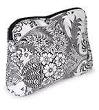 Mary Jane Bags Large Cosmetic Bag in White Toile Oilcloth